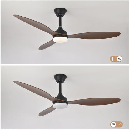 Ceiling Fan With Light,25 Inch/42 Inch/52 Inch Low Profile Ceiling Fan with remote control, For Indoor and Covered Outdoor