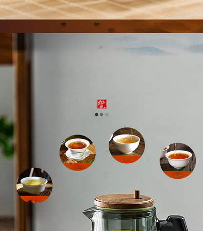 Large Capacity Dividing Teacup with Removable Glass Inner Tank - Tea Ceremony Water Separation Filter - ZOOMNSTORE