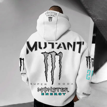 Monster Energy Hoodies – Charcoal Gray Streetwear Pullover For Men & Women