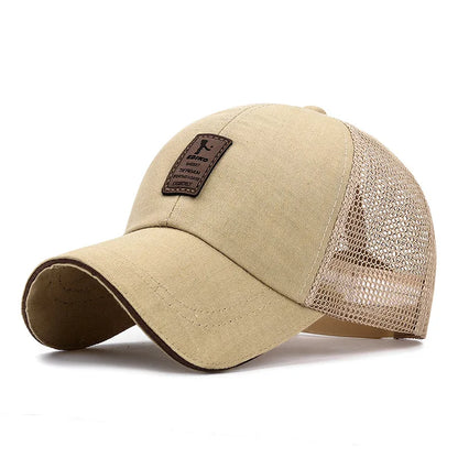 Baseball Cap Mens Mesh Sun Hat Outdoor Sports Golf Sunshade Caps Four Seasons Adjustable Hip-Hop Hats for Men Baseball Cap