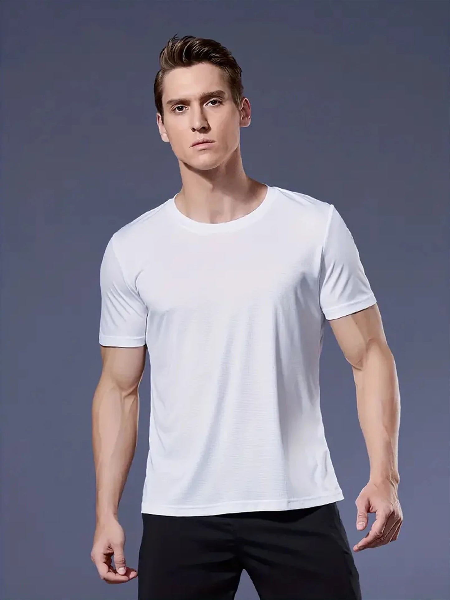Men's Quick-Dry T-Shirt – Breathable Sports Tee | Lightweight Polyester Workout Shirt