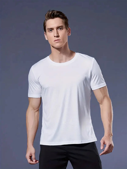 Men's Quick-Dry T-Shirt – Breathable Sports Tee | Lightweight Polyester Workout Shirt