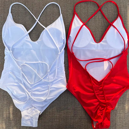 Pink Gold Print One Piece Swimsuit Team Bride Love Sexy Bathing Suit Padded Swimwear Women Bikini Bachelor Party Swim Beachwear
