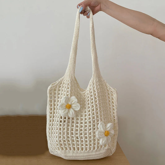 Knitted Shoulder Bag – Fashion Tote With Large Capacity | Lightweight Casual Purse