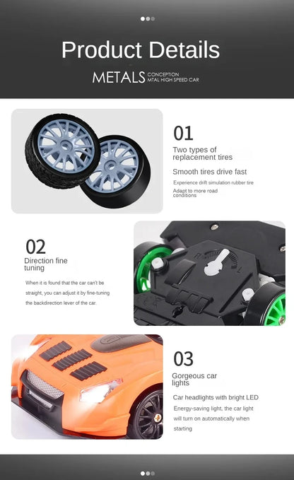 RC Drift Car 4WD - LED Remote Control Racing Vehicle for Kids  Adults - ZOOMNSTORE