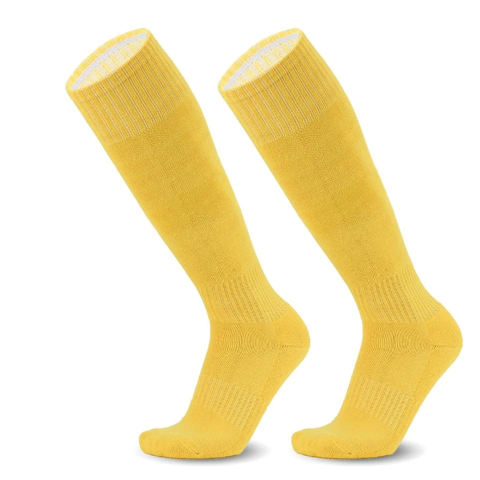 Loogdeel Football Soccer Socks Breathable Sports Rugby Stockings Over Knee High Volleyball Baseball Kids Adults Long Socks