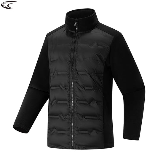 Duck Down Jacket - Warm Winter Fleece Windproof Outdoor Coat for Hiking