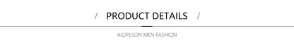 AIOPESON 100% Cotton Soft Skin Friendly Polo Shirt for Men Collar Solid Color  Old Money Style Elegant Casual Polo Men Clothing