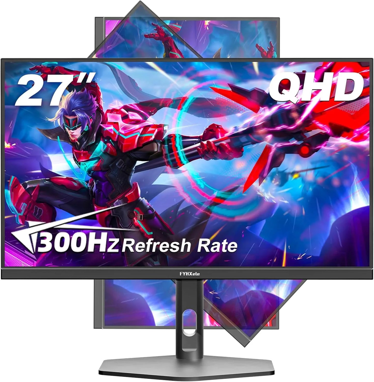 27 Inch Gaming Monitor - 2K 1440P IPS, 300Hz Refresh Rate, 0.8ms Response Time
