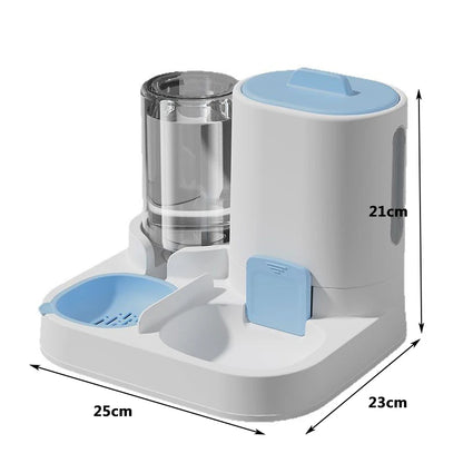 Hot pet feeding and drinking water two-in-one food smooth large-capacity feeding and drinking water bowl cat food bowl dog bowl
