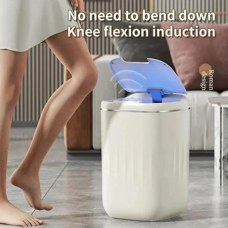 Smart Automatic Sensor Trash Can - 20L UV Induction Bathroom Wastebasket