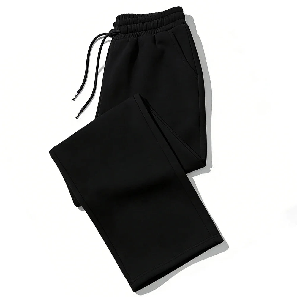 Mens Sweatpants Straight Fit Joggers for Sports and Streetwear Loose Oversized Casual Pant Drawstring Multi-pocket Men Long Pant