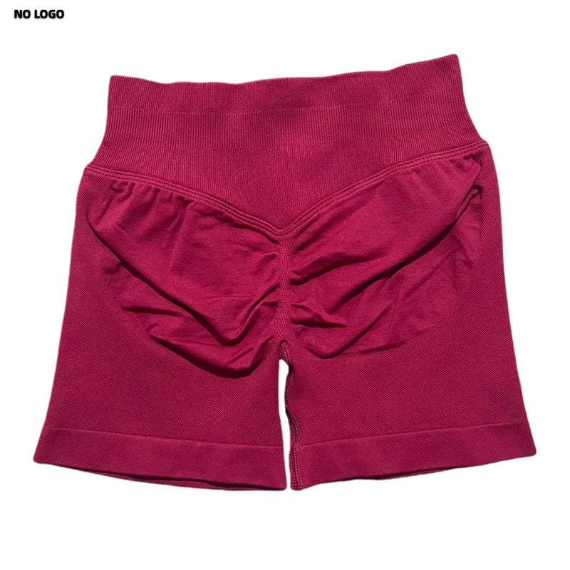 Women Sports Shorts - Low Waist Elastic Band Gym Biker Scrunch Fitness 4.5''