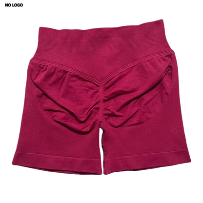 Women Sports Shorts - Low Waist Elastic Band Gym Biker Scrunch Fitness 4.5''