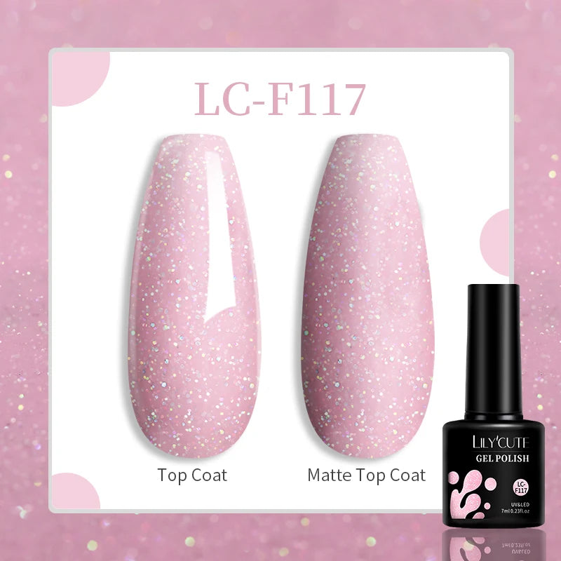 Gel Nail Polish - LILYCUTE UV Gel Varnish 7ML | Soak Off, Long Lasting Colors