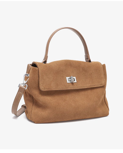 Genuine Leather Crossbody - Women's Soft Leather Messenger Bag With Zipper Closure