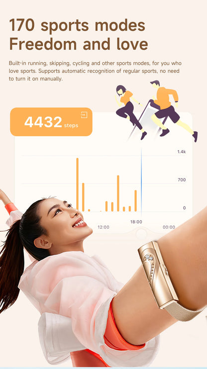 LIGE New Smart Bracelet Real-time Heart Rate Monitoring Sports Fitness Tracker Wristband Waterproof Smart Watch For Couple Gift