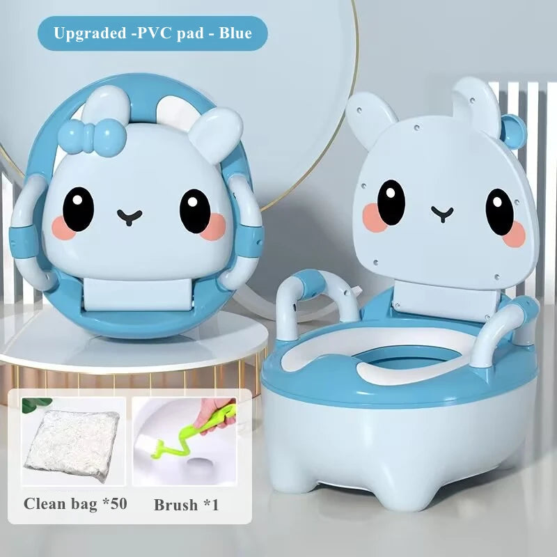 Baby Potty Seat - Portable Rabbit Toddler Toilet Trainer Stool for Kids