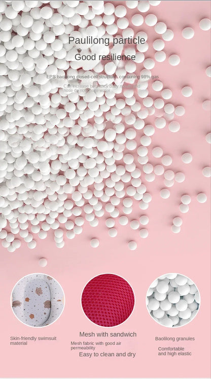 Baby Shower Bath Tub Pad Non-Slip Newborn Bathtub Mat Safety Nursing Foldable Support Comfort Body Cushion Mat Pillow Cartoon