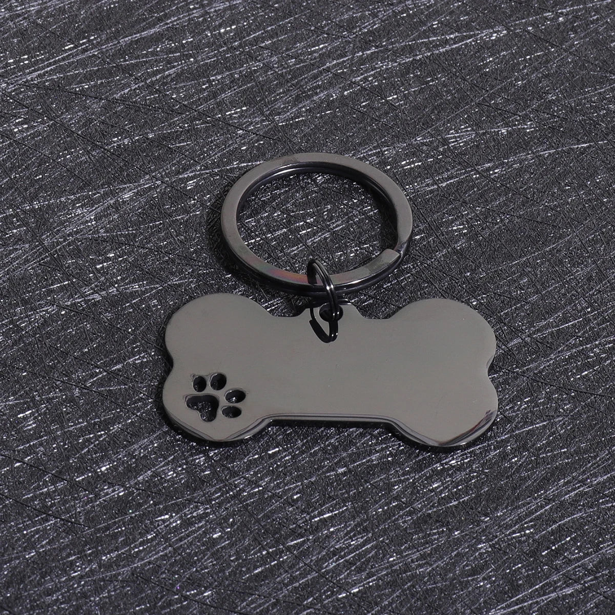 Custom Text Dog Tags Personalized Name Dog Cat ID Tag Bone Shaped Pendant Laser Engraving Address Number Customized Pets ID Tag