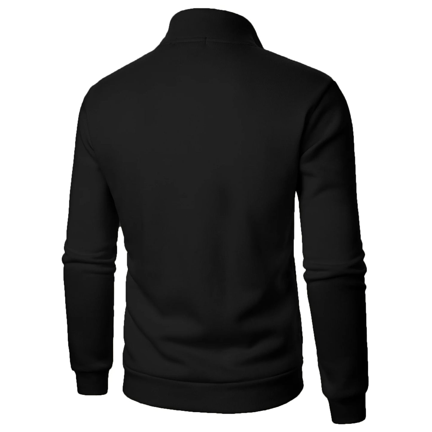 Spring and Autumn new casual half zipper stand up collar hoodie trend simple and loose oversized fleece men's hoodie