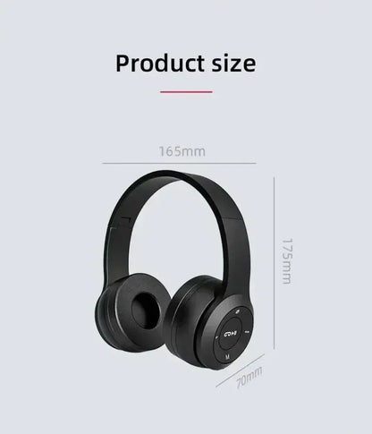 Stereo P47 Headset 5.0 Bluetooth Headset Folding Series Wireless Sports Game Headset  Foldable Wireless Bluetooth Headphone