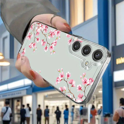 Plum Flower Case For Samsung S26 Ultra S25 S24 FE S23 S22 S21 Plus A57 A56 5G A55 A54 A53 A26 A25 A36 A35 A17 A16 A52 Case Cover