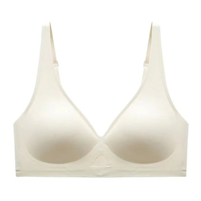 Push Up Bra Seamless Bras Wire Free Padded For Women U Shape Back V Neck