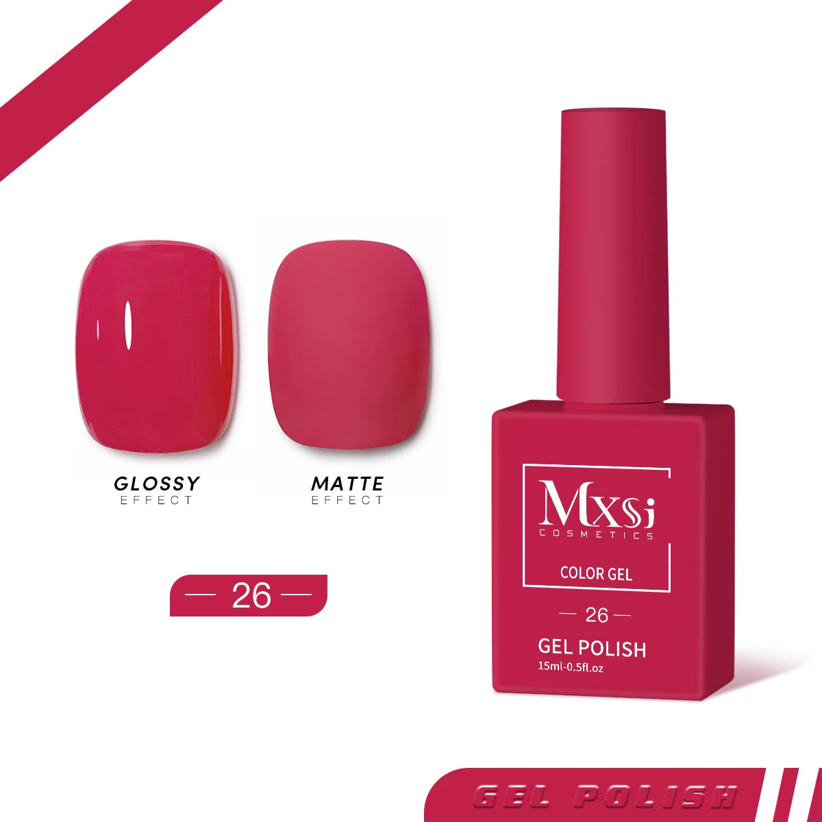 Gel Nail Polish Set - Neon Brown Royal Blue Red Green Pastel Nude Varnish