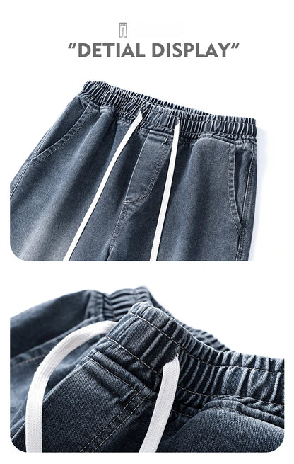 Men's Jeans American Loose Wide-leg Loose Straight Casual Trousers Street Hip-hop Baggy Jeans Black Grey  Blue Streetwear Men