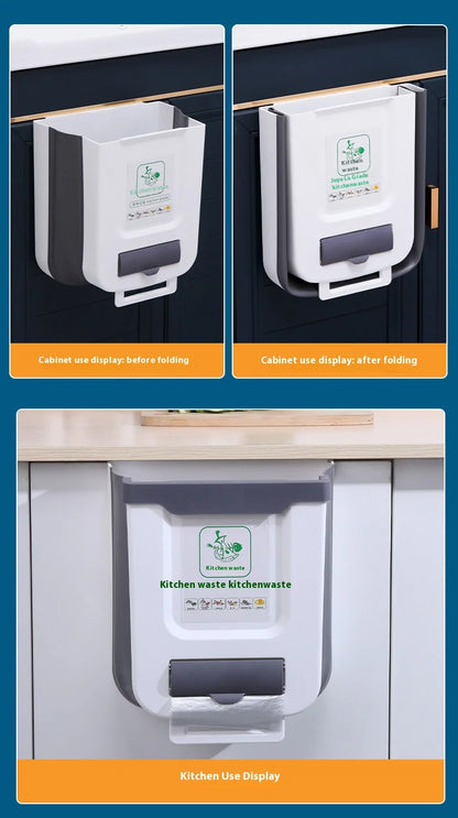 Foldable Large-Capacity Trash Can - Easy-to-Clean Camping Car Accessory