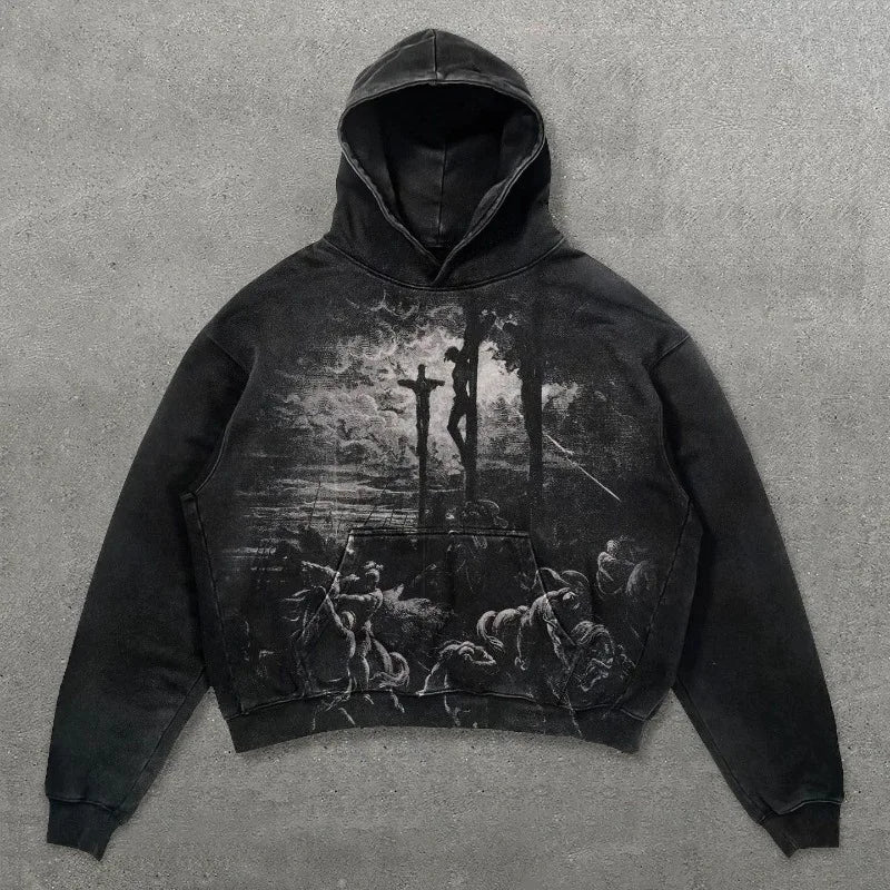 Cotton New Rock Men's Hooded Sweatshirt Spring Autumn With Pockets No Brand Simple Male Hoodie Welcome Deal In Funny Luxury Tops