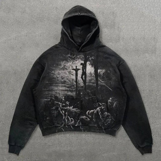 Cotton New Rock Men's Hooded Sweatshirt Spring Autumn With Pockets No Brand Simple Male Hoodie Welcome Deal In Funny Luxury Tops