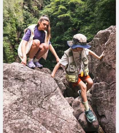 Naturehike Kids' Non-slip Lightweight Hiking Sneakers Anti-Slip Tape Walking Shoes Outdoor Travel Sneakers for River Tracing