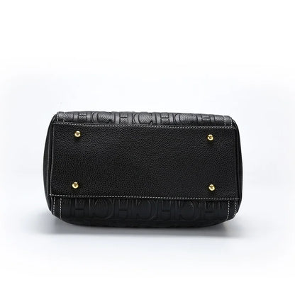 Women's Leather Handbag - Large Capacity Soft Genuine Leather Shoulder Bag For Daily Commute