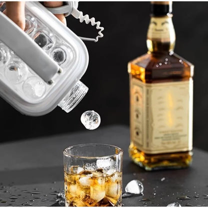 2-in-1 Silicone Ice Maker Bottle – Folding Ice Cube Mold & Kettle