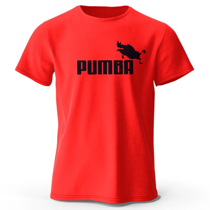 Men's Graphic T-Shirt - Pumba Print Cotton Tee | Breathable Short Sleeve Summer Top