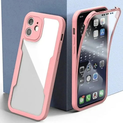 360 Full Body Front+Back Clear Protection Case For iPhone 17 16 Pro Max 13 14 15 Plus 11 12Pro Shell-membrane Shockproof Cover
