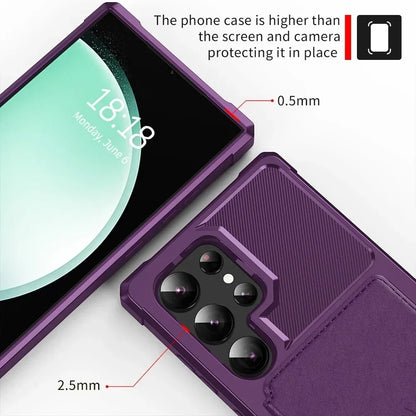 Card Wallet Case for Samsung Galaxy S24 S23 FE S25 Plus S22 S21 S26 Ultra A17 A37 A56 A36 A55 A35 A15 A54 A34 A52S A05S A05 A16