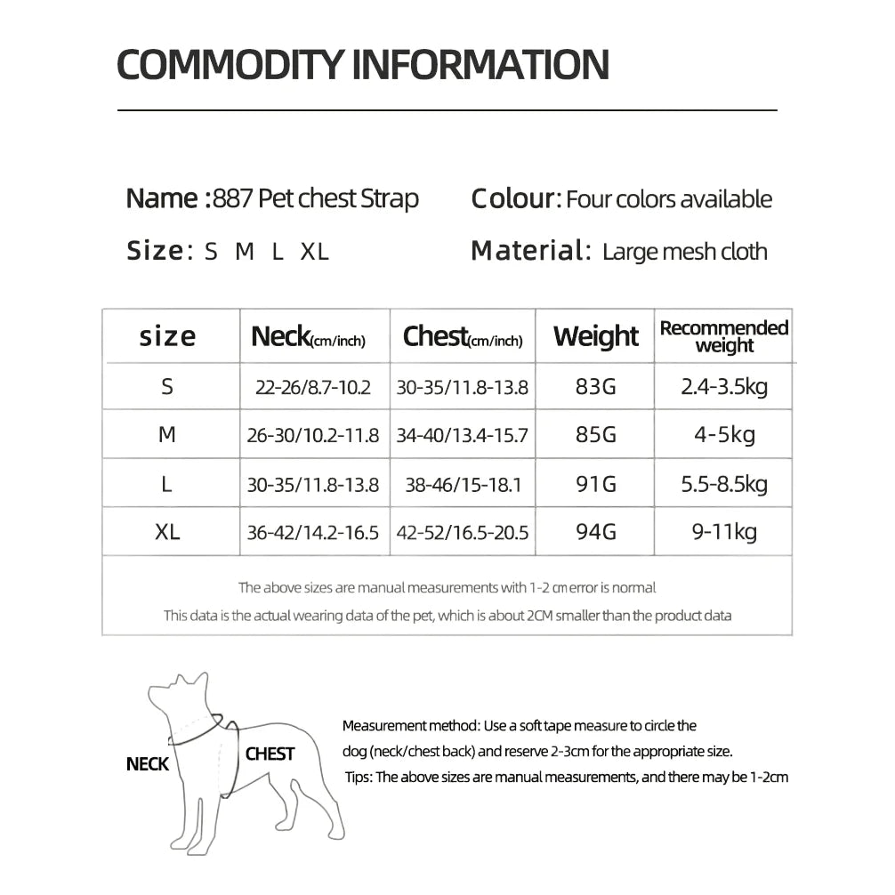 Breathable Reflective Dog Harness for Small Medium Dogs Cats Patterned Comfortable Adjustable Pet Vest with Leash