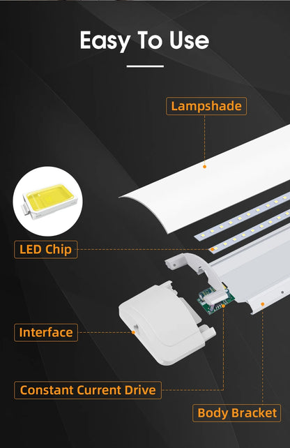 led Lights Kitchen under cabinet Lamp A85-220V 10w 20w super bright Led Tube With 1.8m switch line For Home Bedroom Indoor Lamps