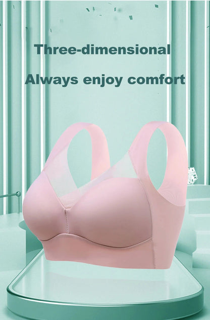1pcs Women Bras Plus Size Seamless Bra Bralette Backless Ladys Mesh Brassiere Vests Female's Sport Anti-sagging Underwears L-6XL