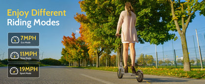 NAVIC T5 Electric Scooter 350W 19MPH APP Smart Control Scooter 8.5inch Solid tire Folding E-Scooter 22Miles Max Range for Adult