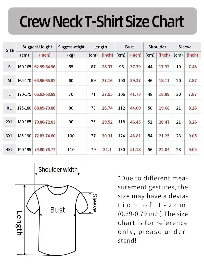 Summer Classic Y2K Gothic Style T-shirt Print Oversized T Shirt High Street Shirts Round Neck Cotton Tops Mens Women T Shirt Tee