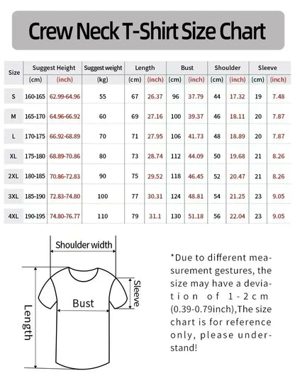 Summer Classic Y2K Gothic Style T-shirt Print Oversized T Shirt High Street Shirts Round Neck Cotton Tops Mens Women T Shirt Tee