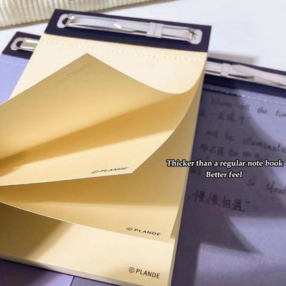 75 Sheets Blank Notepad - Tearable Student Memo Notebook