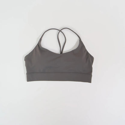 Ctenkevet Summer Women's Cross-Back Yoga Sports Bra Quick-Dry Fitness Running Top Tight-Fitting Underwear for Active Women