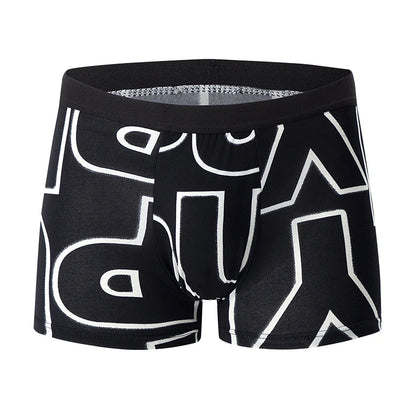 Mens 10-Piece Fashion Underwear Set - Comfortable Large Size Printed Boyshorts