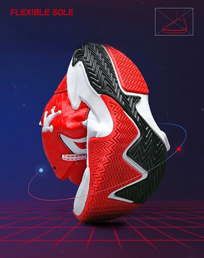 Children Basketball Shoes for Boys Girls Kids Teenagers Breathable Non-slip Lace Up Indoor Outdoor Training Sneakers Tennis Shoe