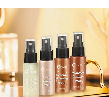 Flash Spray, Lasting Flash, Waterproof, Sweat Proof, Stain Proof, Suitable for Face, Body, Neck, Bright Makeup, Shiny Cosmetics
